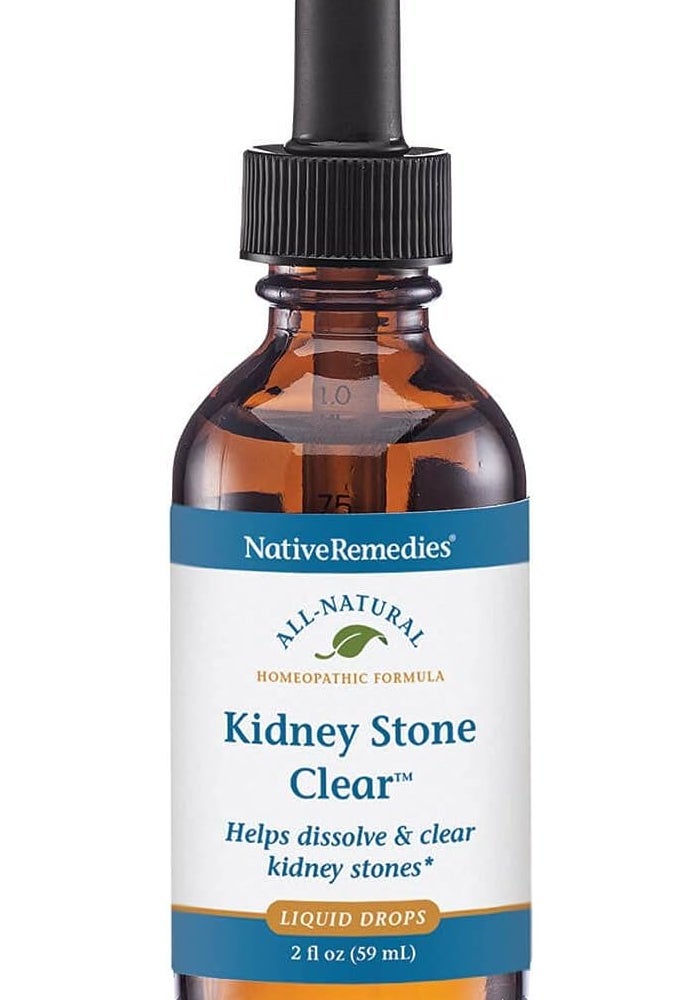 Native Remedies Kidney Stone Clear - Homeopathic Formula for Dissolving and Clearing Kidney Stones - 59 mL - Image 1
